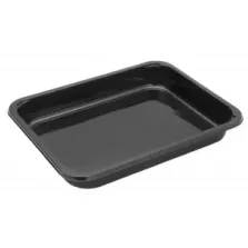 CPET tray 227x178x29mm noir 1 compartiment 900ml reference 2227-1T