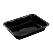 CPET tray 227x178x43mm noir 1 compartiment 1205ml reference 2227-1H