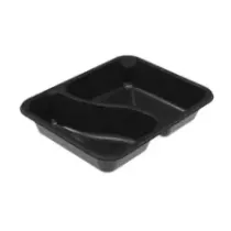 CPET tray 227x178x43mm noir 2 compartiments 1115ml reference 2227-2K