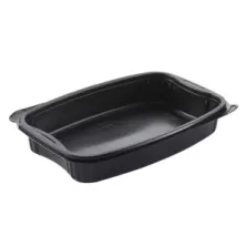 Ravier PP 980ml noir 254x174x42mm bistro