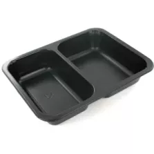 PP tray 227x178x40mm noir 2COMP - M