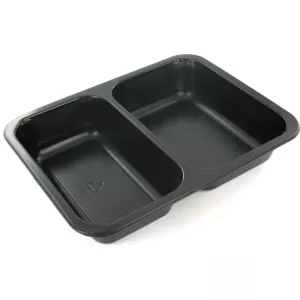 PP tray 227x178x40mm noir 2COMP - M