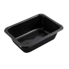 PP tray 171x127x50mm noir 1 compartiment 660ml