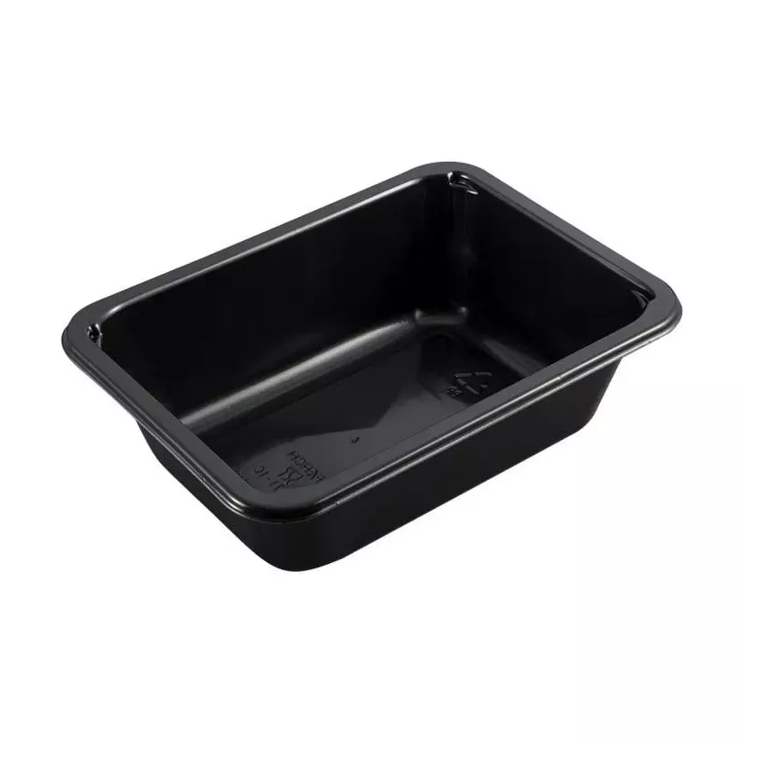 PP tray 171x127x50mm noir 1 compartiment 660ml