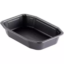 PP tray 215x148x40mm HMR noir 1 compartiment 840ml Duni