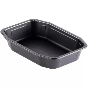 PP tray 215x148x40mm HMR noir 1 compartiment 840ml Duni