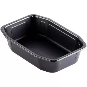 PP tray 215x148x50mm HMR noir 1 compartiment 1L Duni