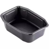 PP tray 215x148x70mm HMR noir 1 compartiment 1,3L Duni