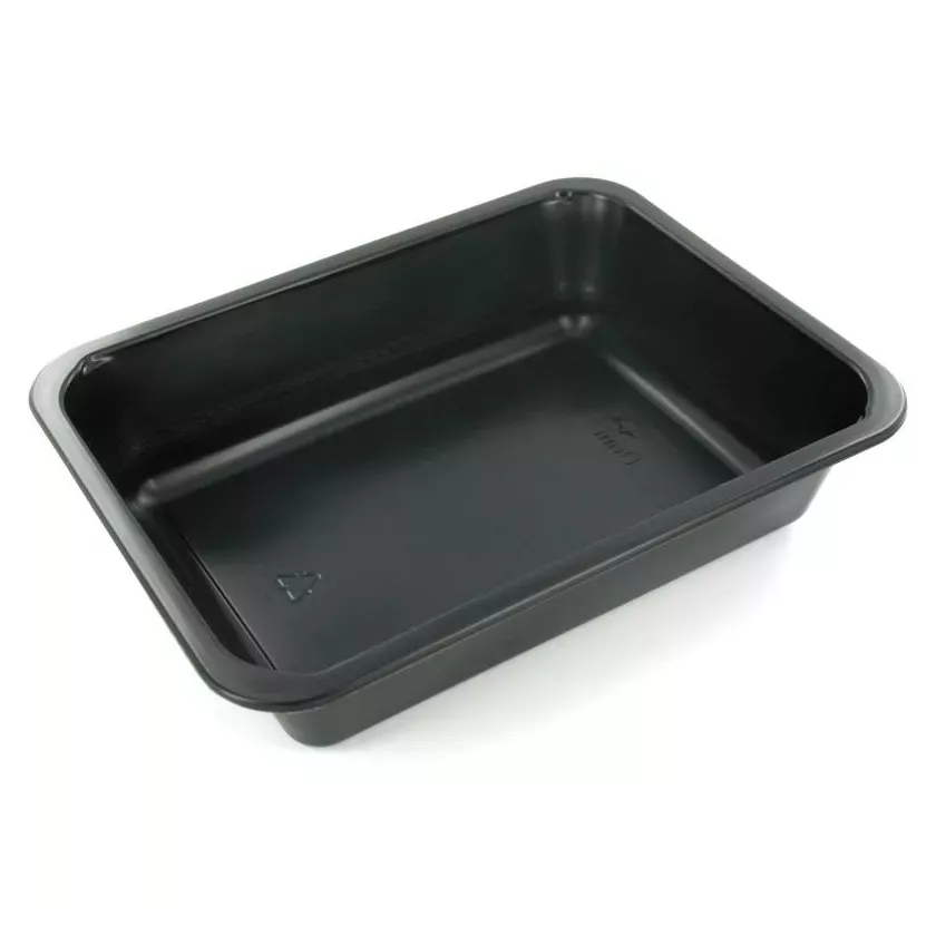 PP tray 227x178x50mm noir 1COMP-1345ml-Duni 160063