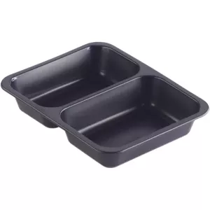 PP tray 227x178x40mm noir 2COMP-550-480ml-Duni 162151