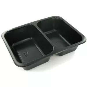 PP tray 227x178x50mm noir 2COMP-645-540ml-Duni 160064