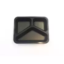PP tray 227x178x50mm noir 3COMP - M