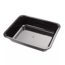 PP tray 227x178x60mm noir 1COMP - DP