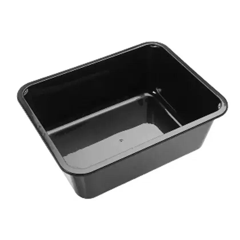 PP tray 227x178x80mm noir 1COMP - DP