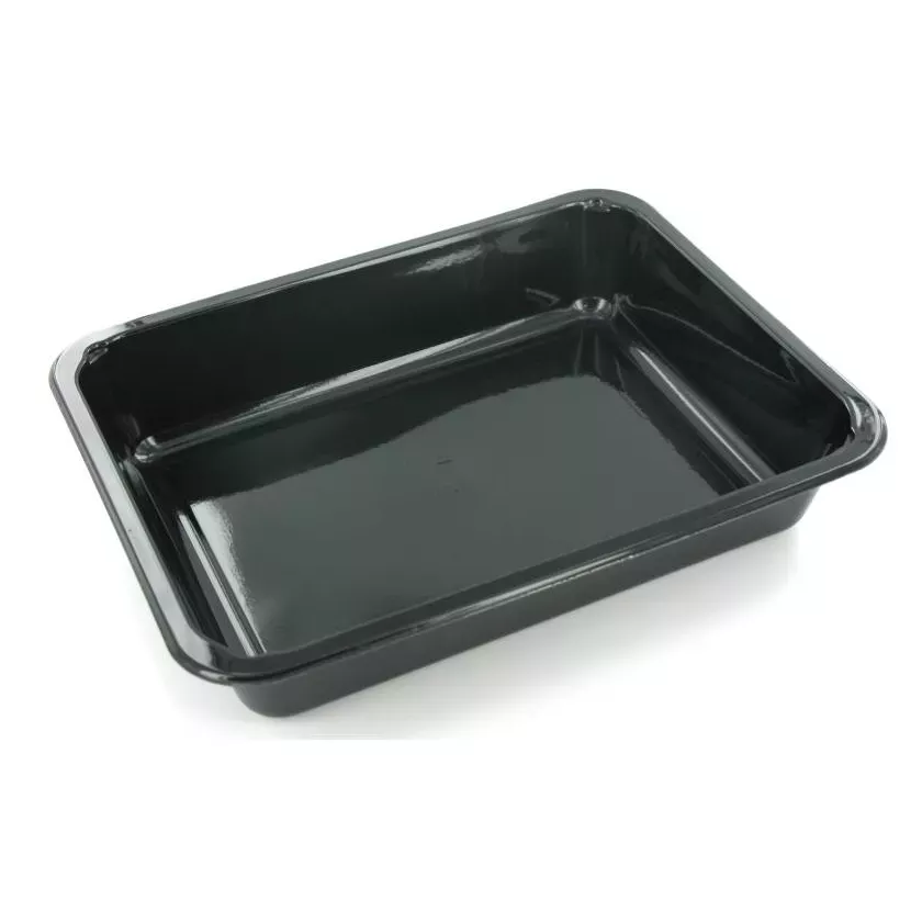 CPET tray 225x175x43mm noir 1 compartiment 1,2L Duni 122018