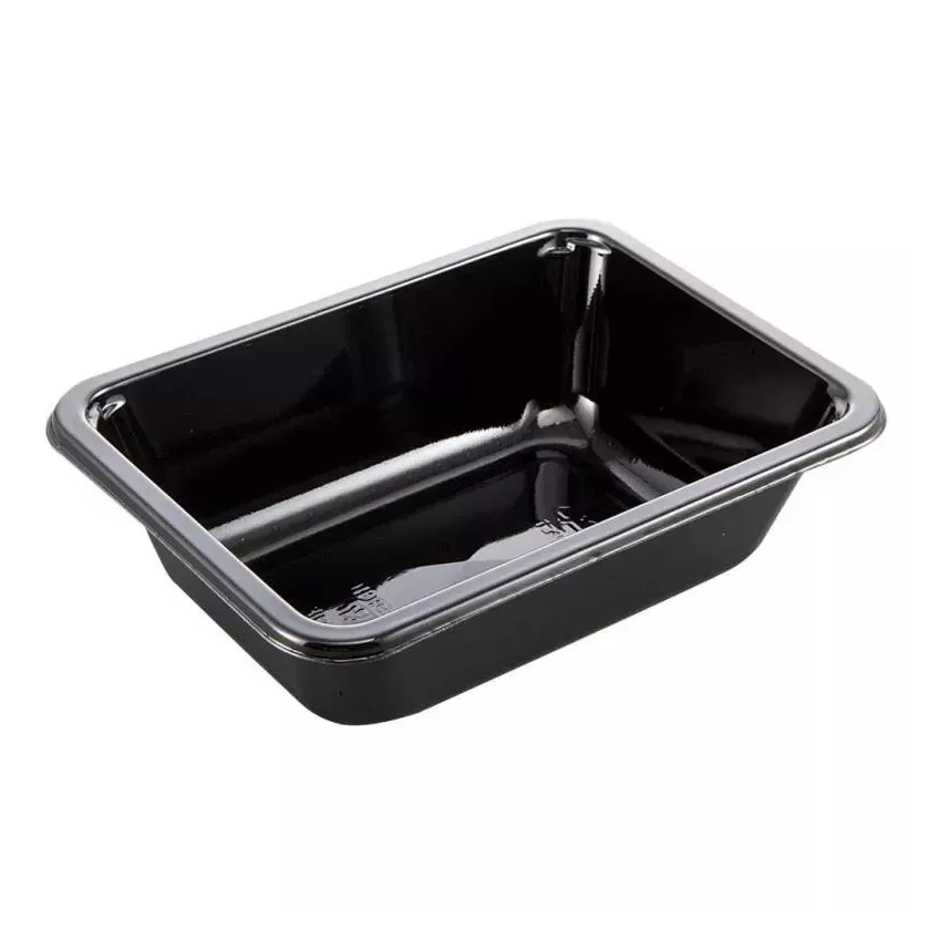 CPET tray 171x127x35mm noir 1 compartiment 500ml reference 2171-1K