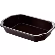 PP tray 215x148x41mm noir 1 compartiment take away Duni