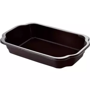PP tray 215x148x41mm noir 1 compartiment take away Duni