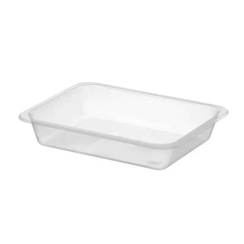 PP tray 227x178x50mm transparent 1COMP - cote lisse - E