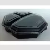 Octaview microbox 3 compartiments 230x230x60mm Duni