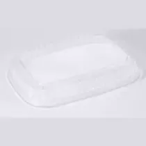Couvercle plat noir 62108 248x180x32 DPET dome Vistopac