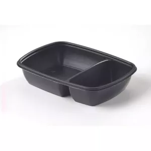 Ravier Fastpac 2 compartiments 900ml 230x165x35mm noir