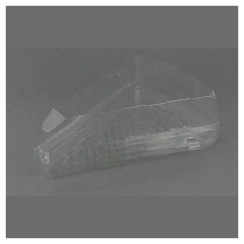 Blister APET triangle 162x135x50mm couvercle a charniere