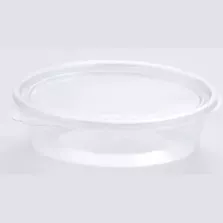 RPET cup 150ml sans fuites ovale couvercle a charniere 150x110x35mm