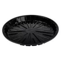 Plat pizza APET 220x20mm noir
