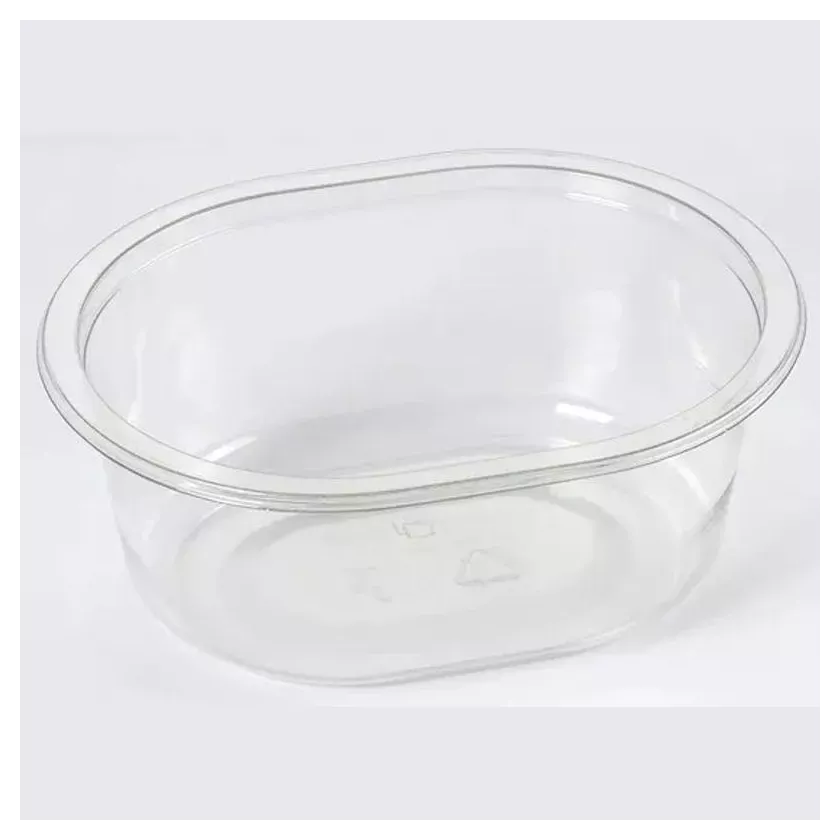 Ravier seal APET 465ml ovale 140x110x55mm transparent
