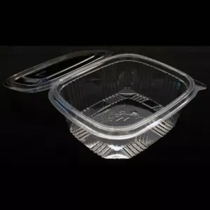 Ravier APET 750ml couvercle a charniere 138x118x50mm