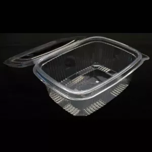 Ravier APET 1L couvercle a charniere 160x119x56mm