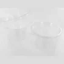 RPET ravier rond 400ml couvercle a charniere diametre 120x67mm Olipack