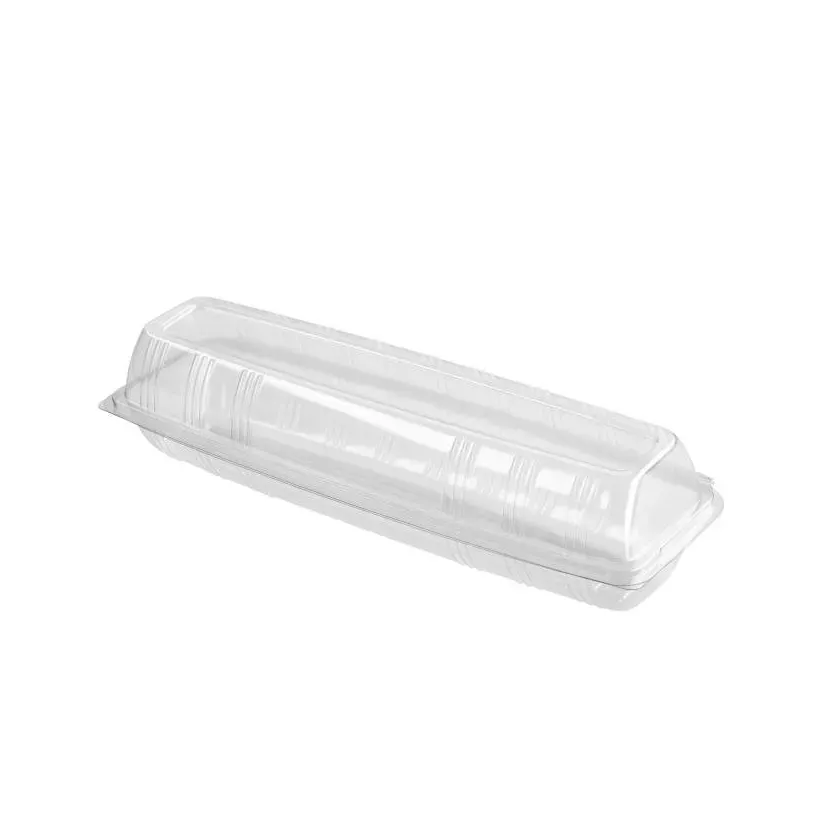Blister APET 320x100x75mm couvercle a charniere pour baguette