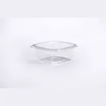 PET square tub 375ml 120x120x48mm transparent