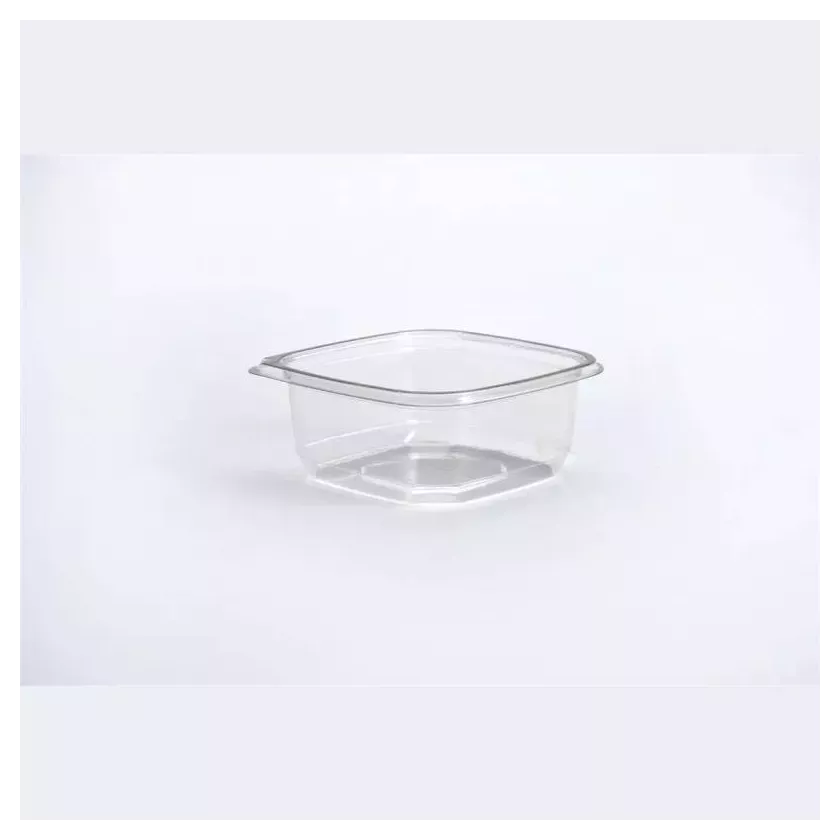 PET square tub 375ml 120x120x48mm transparent