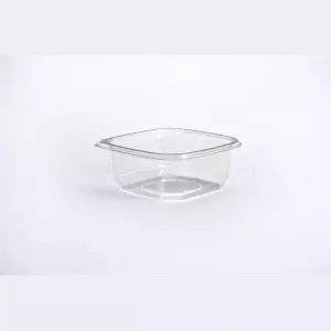 PET square tub 375ml 120x120x48mm transparent