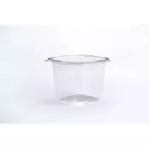 PET square tub 750ml 120x120x95mm transparent