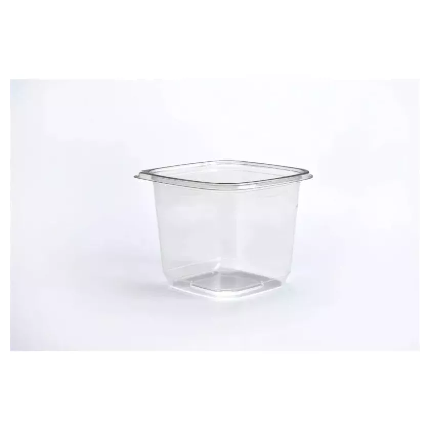 PET square tub 750ml 120x120x95mm transparent