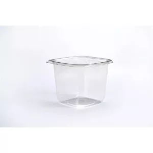 PET square tub 750ml 120x120x95mm transparent