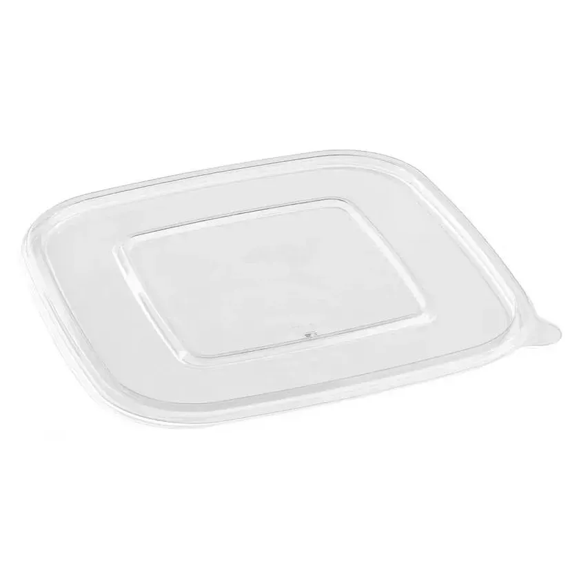 Couvercle PET square bowl 193x193x6mm transparent