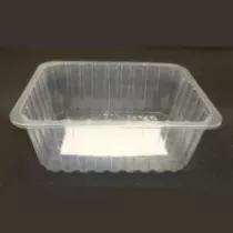 PP tray 227x178x100mm transparent avec pad 2500 blanc