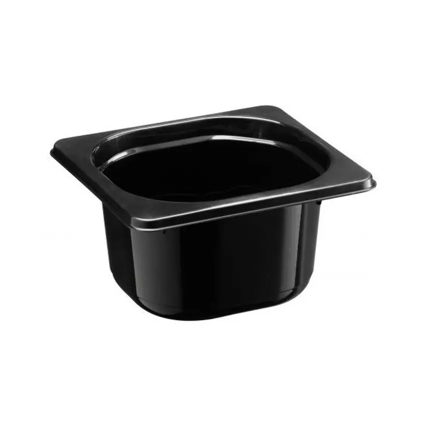 PP 1/6 GN H96 noir 170x160x96mm moule par injection