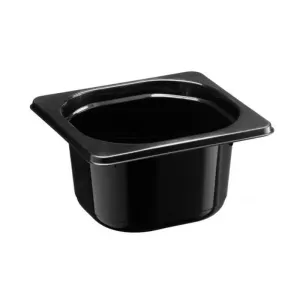 PP 1/6 GN H96 noir 170x160x96mm moule par injection