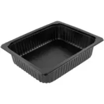 PP 1/2 GN H80 4,35L noir 325x265x80mm