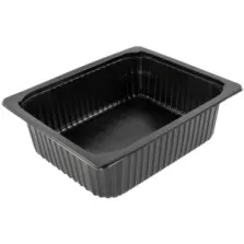 PP 1/2 GN H100 5,5L noir 325x265x100mm