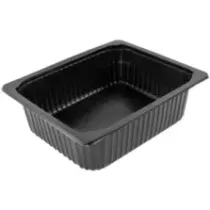 PP 1/2 GN H100 5,5L noir 325x265x100mm
