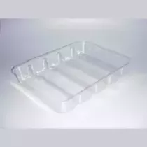 Support 1/2 GN 5-lignes H45 cristal 280x210x45mm OPS