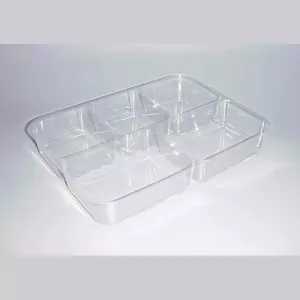 Support 1/2 GN 5-compartiments H45 cristal 280x210x45mm OPS
