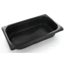 PP 1/4 GN H50 1,5L noir 265x162x50mm